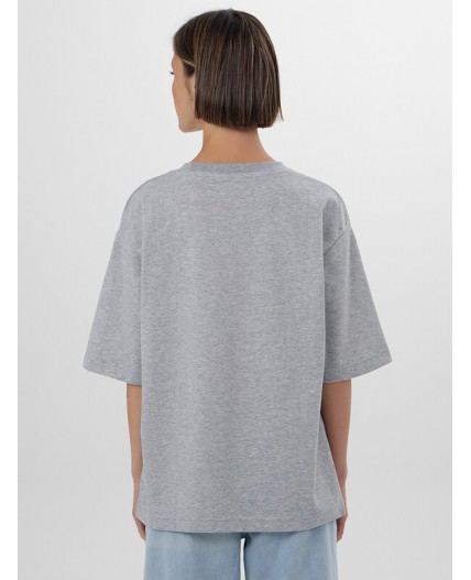 Футболка серый меланж