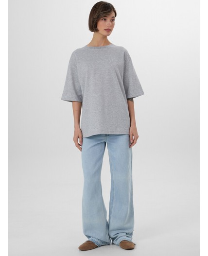 Футболка серый меланж