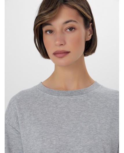 Футболка серый меланж