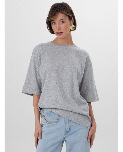 Футболка серый меланж