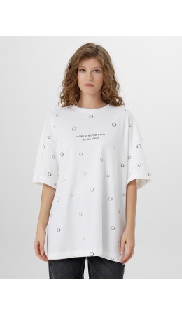 Футболка белый +печать9