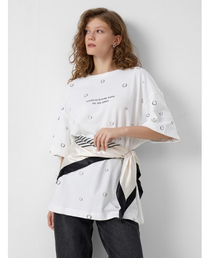 Футболка белый +печать9