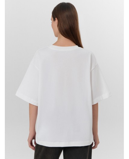 Футболка белый +печать26