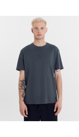 Футболка темный лес +печать