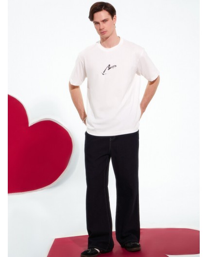 Футболка белый +печать