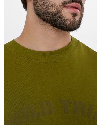 Футболка травяной +печать