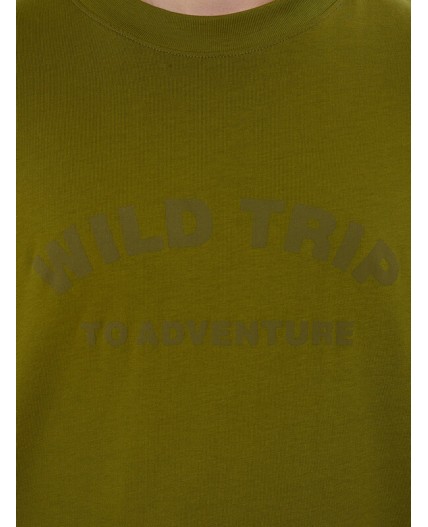 Футболка травяной +печать