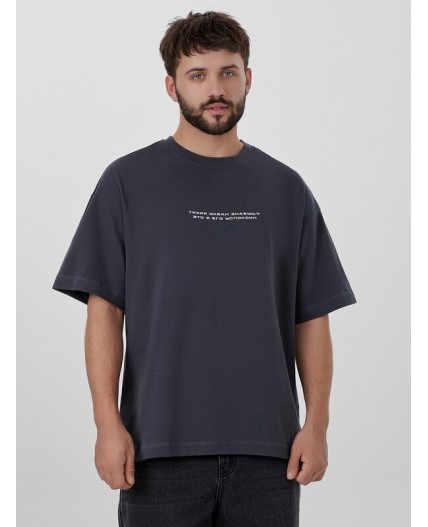 Футболка графит +печать4