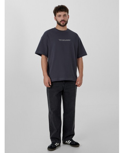 Футболка графит +печать4