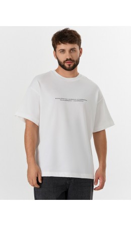 Футболка белый +печать4