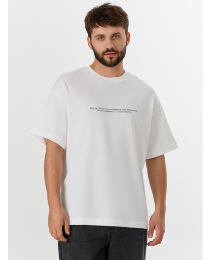 Футболка белый +печать4