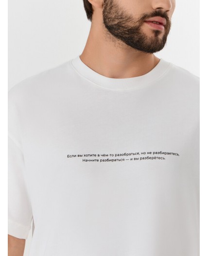 Футболка белый +печать4
