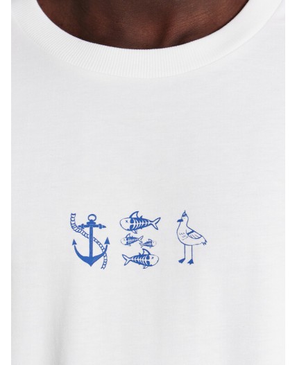 Футболка белый +печать