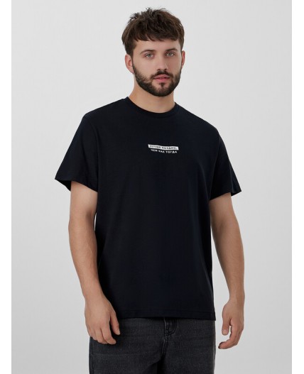 Футболка черный +печать4