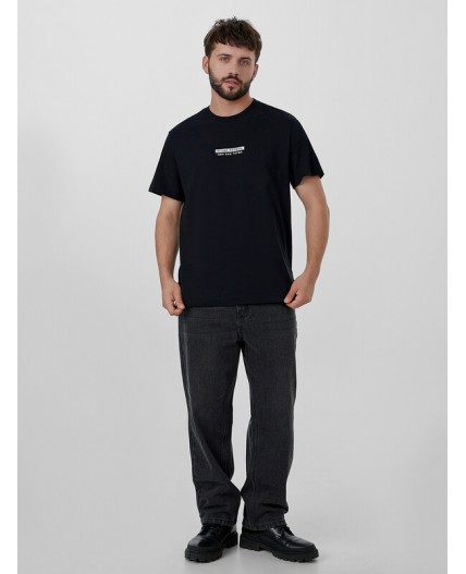 Футболка черный +печать4