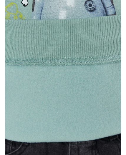 Анорак шалфей +печать