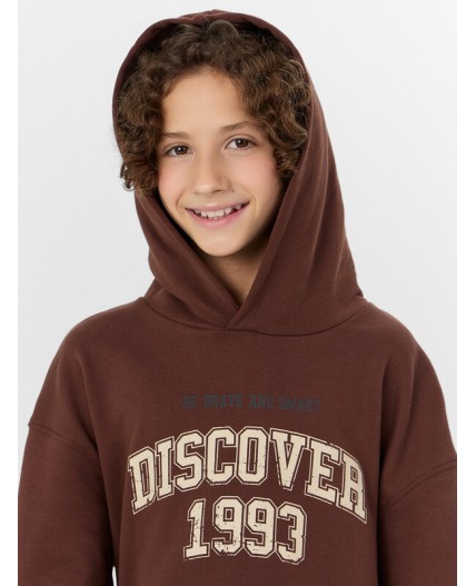 Худи кофе +печать