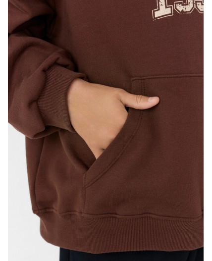 Худи кофе +печать