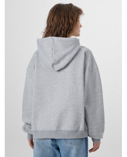 Худи серый меланж 4250-Е +печать