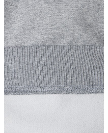 Худи серый меланж 4250-Е +печать