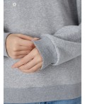 Худи серый меланж 4250-Е +печать