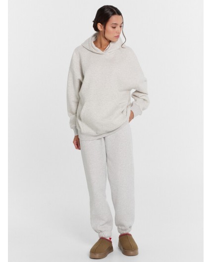 Худи св.серый меланж