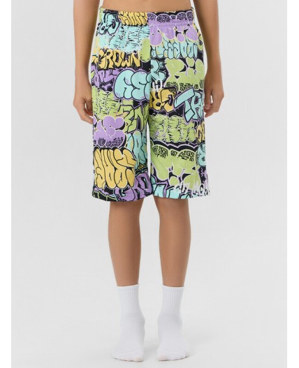 Шорты цветные граффити