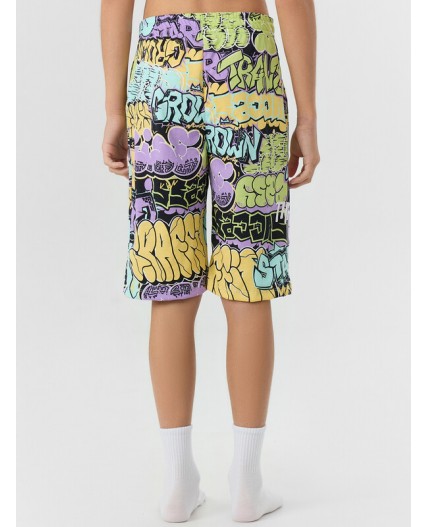Шорты цветные граффити