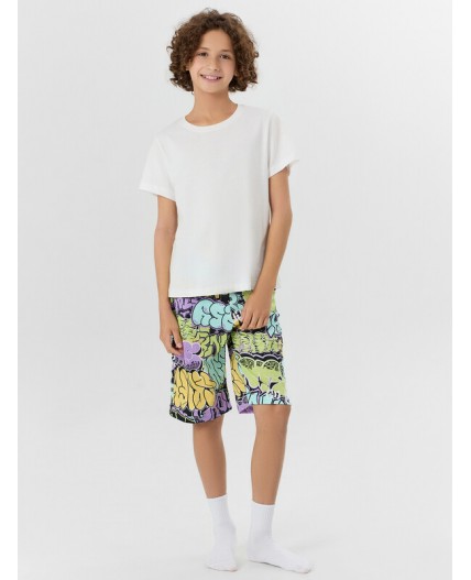 Шорты цветные граффити