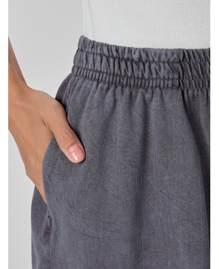 Шорты ACID WASH металлический