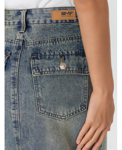 Юбка голубой +тинт