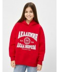 Худи красный +печать