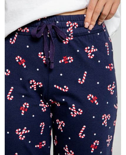 Брюки домашние конфеты на чернильном