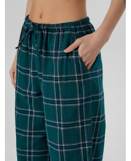 Брюки клетка на еловом