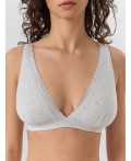 Бюстгальтер серый меланж 4306-А