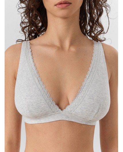 Бюстгальтер серый меланж 4306-А