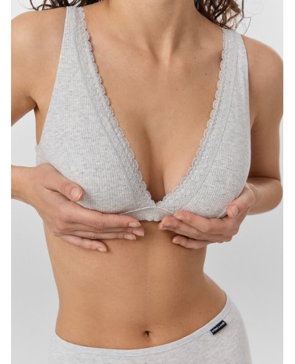 Бюстгальтер серый меланж 4306-А