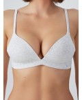 Бюстгальтер серый меланж 4306-А