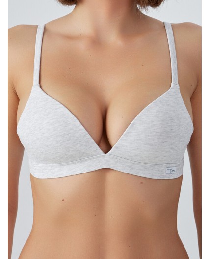 Бюстгальтер серый меланж 4306-А