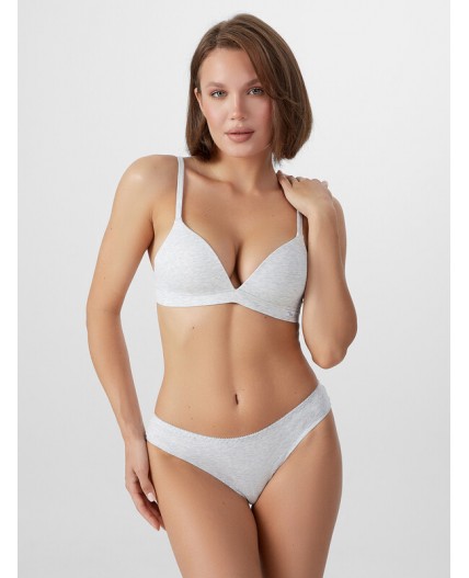 Бюстгальтер серый меланж 4306-А