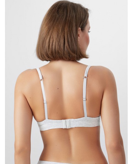 Бюстгальтер серый меланж 4306-А