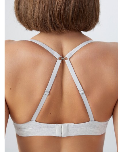 Бюстгальтер серый меланж 4306-А