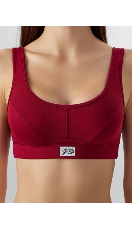 Бюстье бордовый