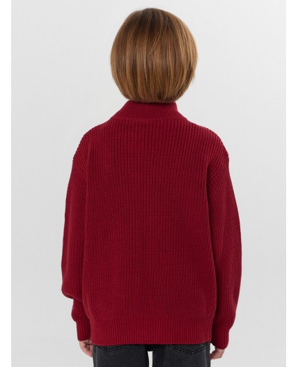 Джемпер гранатовый красный