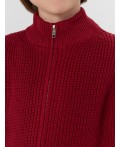 Джемпер гранатовый красный