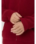 Джемпер гранатовый красный
