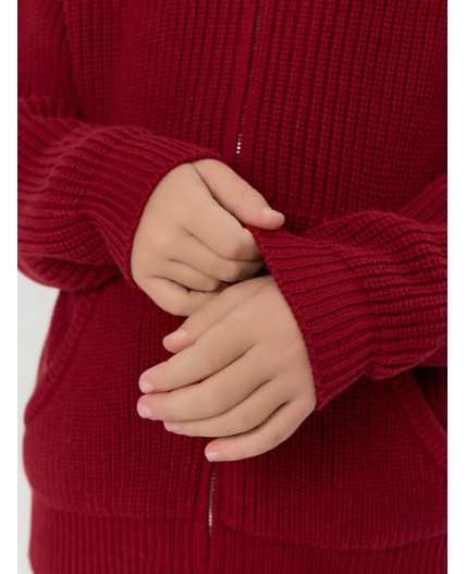 Джемпер гранатовый красный