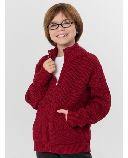 Джемпер гранатовый красный