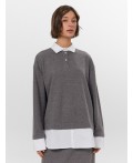 Джемпер серый меланж Gulle 4654-D