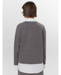 Джемпер серый меланж Gulle 4654-D